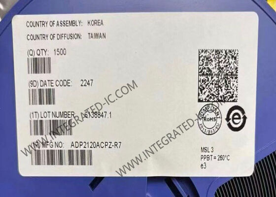 Chip mạch tích hợp ADP2120ACPZ 1.25A 1.2MHz Điều chỉnh DC-DC đồng bộ bước xuống với dòng điện tĩnh thấp