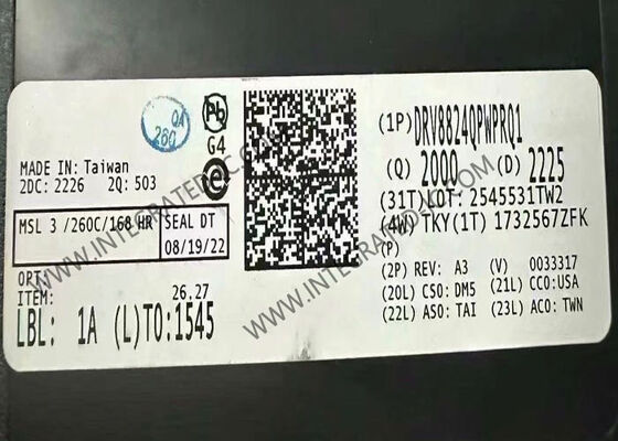 IC Chip Tích hợp DRV8824QPWPRQ1 47V 1.6A Trình điều khiển Động cơ Bước Lưỡng cực Ô tô