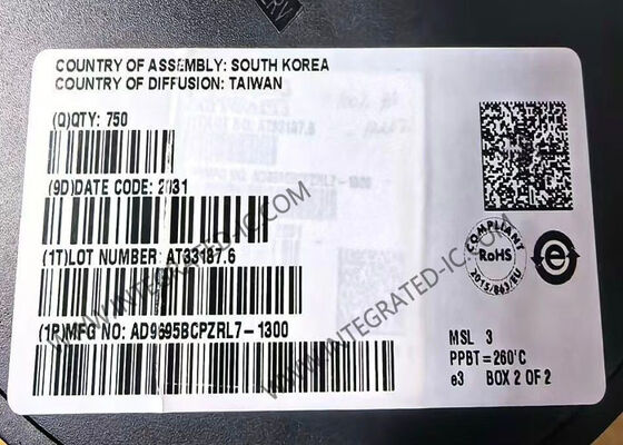 AD9695BCPZRL7-1300 Mạch Tích Hợp Chip 14-Bit 1300 MSPS Bộ Chuyển Đổi Tương Tự Số Kép