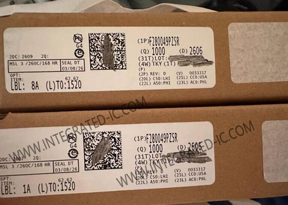 F280049PZSR Máy vi điều khiển MCU C2000TM 32 bit MCU 100MHz C2000 Máy vi điều khiển thời gian thực