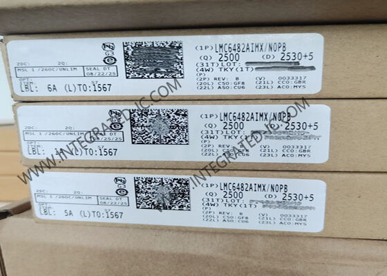 LMC6482AIMX Bộ khuếch đại hoạt động CMOS chính xác với đầu vào và đầu ra đường sắt và dòng Bias cực thấp