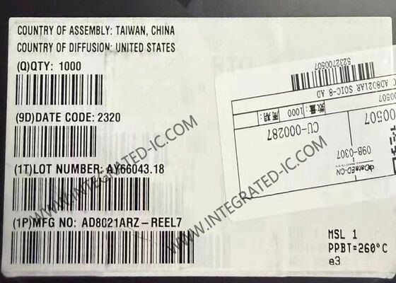 AD8021ARZ Chiếc chip IC tăng cường vận hành tốc độ cao với băng thông 560 MHz SOIC-8