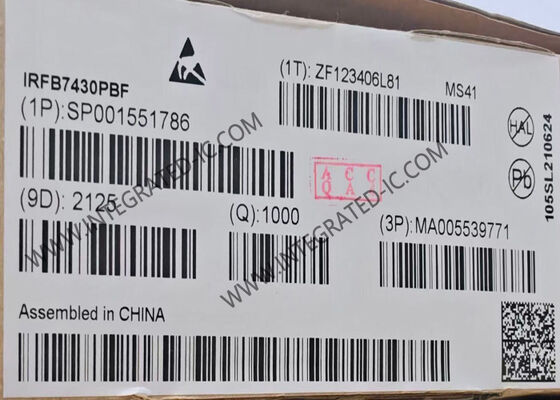 MOSFET công suất kênh N IRFB7430PBF 40V với dòng xả 409A và công suất tiêu tán 375W