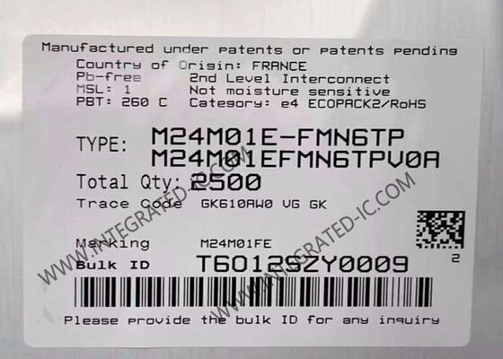 M24M01E-FMN6TP Chip IC bộ nhớ EEPROM không dễ bay hơi 1Mbit trong gói SOIC8