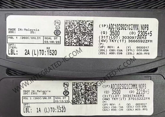 ADC102S021CIMMX Chip mạch tích hợp 10-Bit 2-Channel 200Ksps A/D Converter