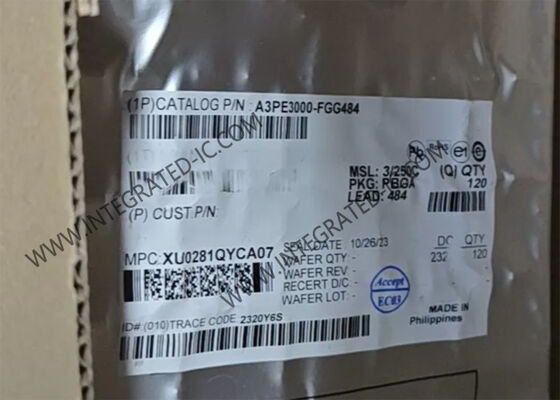 A3PE3000-FGG484 ProASIC3E Flash FPGA với tốc độ 350 MHz, 341 I / O và 3000000 Gates