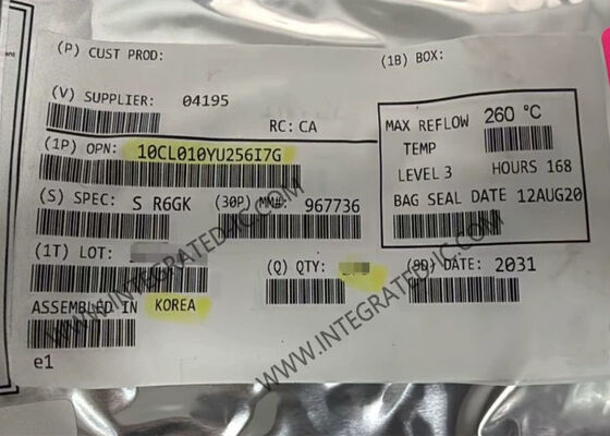 10CL010YU256I7G 1.2V Cyclone 10 LP Field Programmable Gate Array FPGA 256-LFBGA