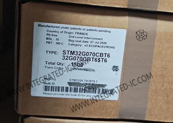 STM32G070CBT6 Microcontroller MCU 64MHz 32 bit Microcontroller IC LQFP-48 MCU hiệu suất cao