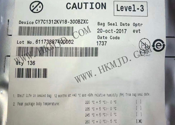 IC nhớ CY7C1312KV18-300BZXC 1.8V SRAM đường ống đồng bộ CY7C1312 FBGA165