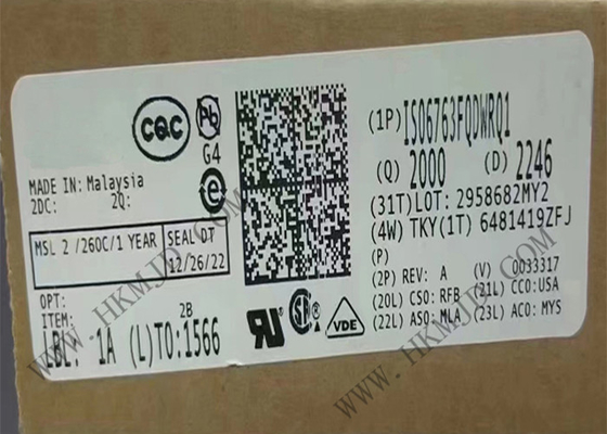 Chip mạch tích hợp ISO6763FQDWRQ1 Bộ cách ly kỹ thuật số sáu kênh SOIC16