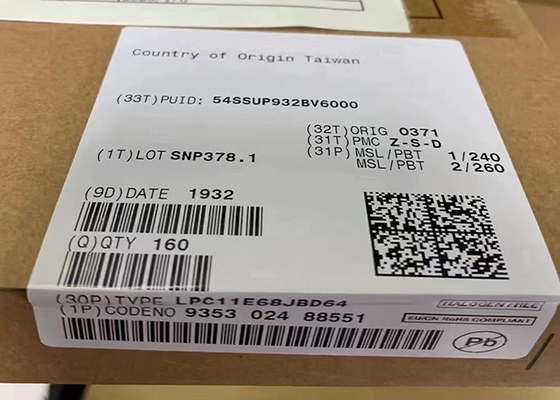 Mạch tích hợp điện tử IC vi điều khiển lõi đơn 50MHz 256KB LPC11E68JBD64