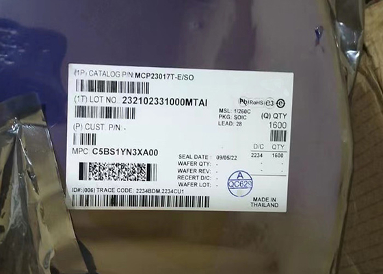 Chip IC 1.7 MHz 28-SOIC MCP23017T-E/SO Bộ mở rộng I/O 16-bit với giao diện nối tiếp