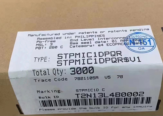 Chip mạch tích hợp STPMIC1DPQR Bộ chuyển đổi Buck SMPS 44WFQFN Quản lý năng lượng