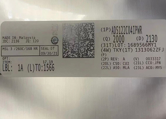Chip mạch tích hợp ADS122C04IPWR Bộ chuyển đổi tương tự sang kỹ thuật số 4 kênh 16TSSOP