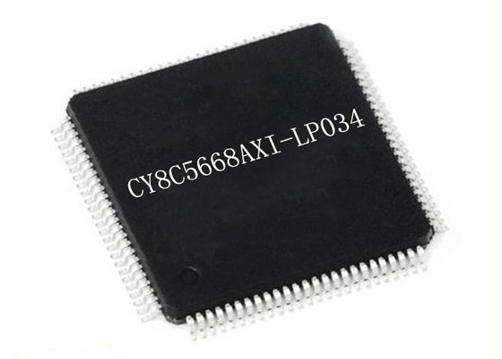 Bộ vi điều khiển 67 MHz MCU CY8C5668AXI-LP034 Hệ thống có thể lập trình trên chip 100TQFP