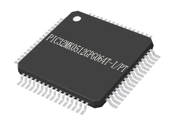 Bộ vi điều khiển lõi đơn PIC32MK0512GPG064T-I/PT MCU Bộ vi điều khiển 64TQFP IC