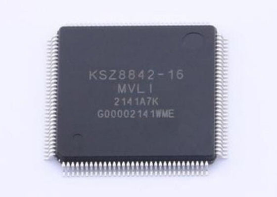KSZ8842-16MVLI Ethernet IC 3.3V Hai cổng Ethernet Switch IC trong gói LQFP128