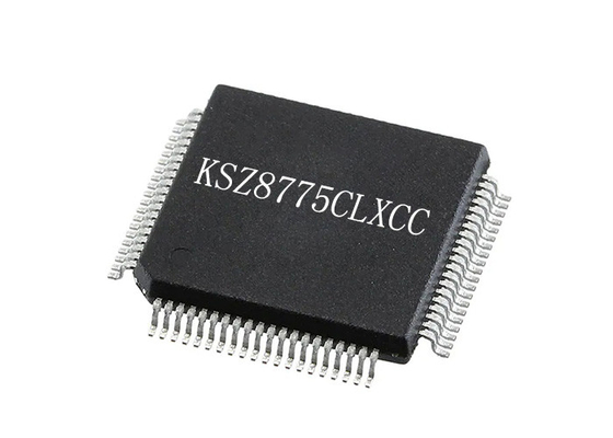 Chip mạch tích hợp KSZ8775CLXCC Bộ chuyển mạch Ethernet 5 cổng tích hợp IC 80-LQFP