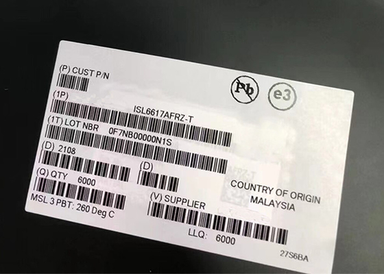 Chip mạch tích hợp ISL6617AFRZ Bộ nhân đôi PWM 6mA với tính năng giám sát đầu ra