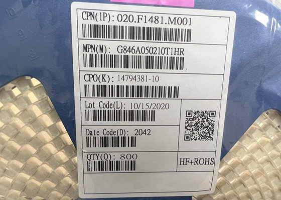 G846A050210T1HR Ống chip mạch tích hợp SMD và vỏ dây
