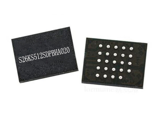 IC bộ nhớ 512Mbit S26KS512SDPBHA020 NOR Chip bộ nhớ flash 24-FBGA 166MHz song song