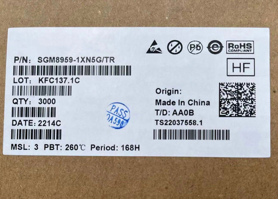 Bộ khuếch đại hoạt động không trôi độ chính xác cao 1.8V SGM8959-1XN5G