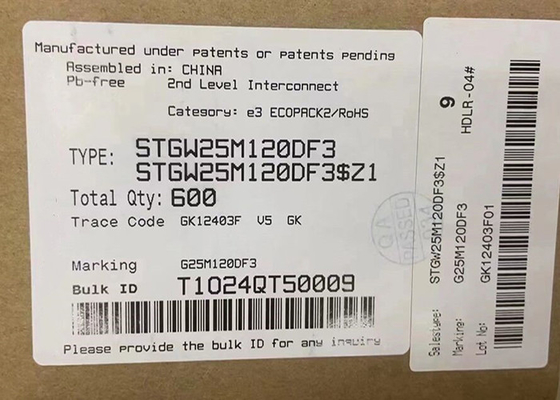 Chip mạch tích hợp STGW25M120DF3 1200V IGBT Trench Field Stop Transistors TO-247-3
