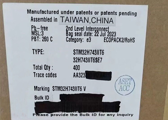 STM32H743IIT6 Máy vi điều khiển MCU 32 bit Single Core 176-LQFP