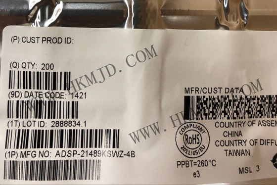 Máy vi điều khiển MCU ADSP-21489KSWZ-4B Máy xử lý tín hiệu kỹ thuật số thế hệ thứ tư hiệu suất cao