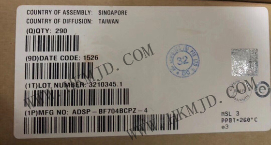 Máy vi điều khiển MCU ADSP-BF704BCPZ-4 Lượng thấp 400MHz Blackfin Embedded Processor Với 512KByte L2 SRAM