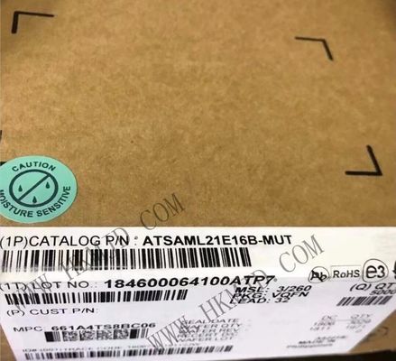 Microcontroller MCU ATSAML21E16B-MUT 10 kênh 48MHz 8Bit MCU nhúng VQFN32