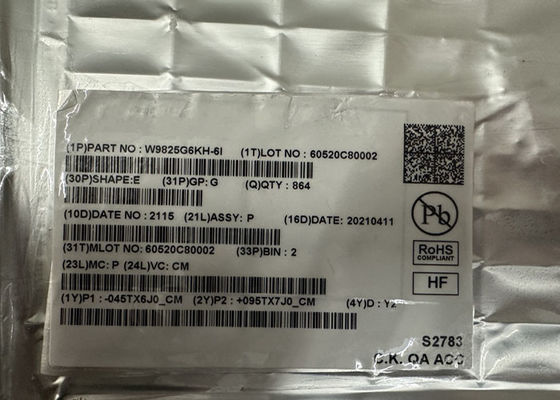 Bộ nhớ IC Chip W9825G6KH-6I 256Mbit Tự đồng tốc độ cao SDRAM Bộ nhớ IC 54-TSOP