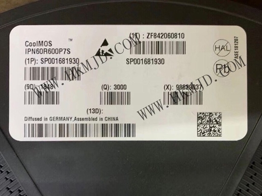 Chip mạch tích hợp IPN60R600PFD7S N-Channel 6A MOSFET Transistors TO-261-4