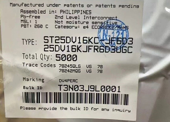 Chip mạch tích hợp ST25DV16KC-JF6D3 13.56MHz RFID Transponder IC UFDFPN-12