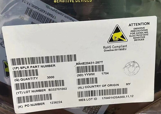 Chip mạch tích hợp MA4E20431-287T Rào cản thấp RF Schottky Diode SOT-23