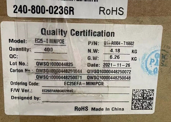 Mô-đun giao tiếp không dây EC25EFA-MINIPCIE Mô-đun LTE Cat 4 được tối ưu hóa cho M2M
