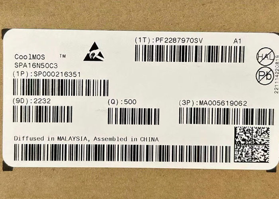 Chip mạch tích hợp SPA16N50C3 560V N-Channel Power MOSFET Transistor TO-220-3