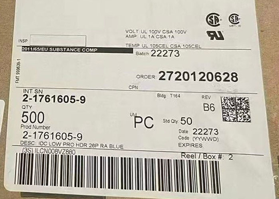 Kết nối 2-1761605-9 Cáp đến các kết nối bảng 26Vị trí kết nối cáp ruy băng