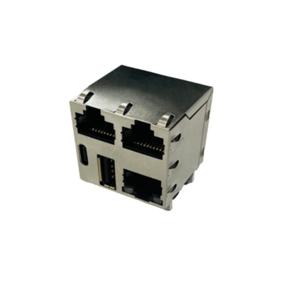 RJE7G588140112 Connectors Modular Jack 8POS RJE7G Series Combo-Stacked Connectors