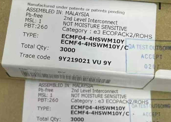 ECMF04-4HSWM10 Chip mạch tích hợp 100mA Bộ lọc chế độ thông thường QFN-10 Choke chế độ thông thường
