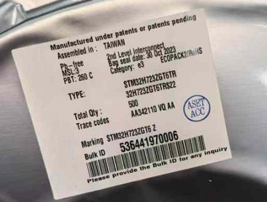 IC vi điều khiển STM32H723ZGT6 32 Bit lõi đơn STM32H7 Gói 144-LQFP