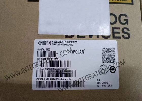 ADA4075-2ARZ Chip mạch tích hợp 6.5MHz Bộ khuếch đại tiếng ồn cực thấp ở công suất thấp