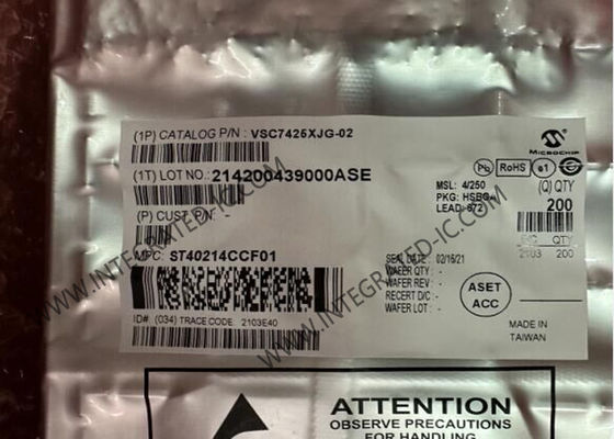 Ethernet IC VSC7425XJG-02 10 Port Managed Layer 2-Ethernet Switch IC với 12 Transceiver BGA-672