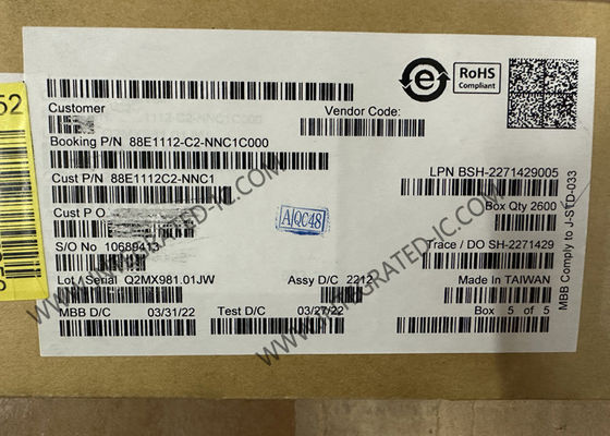 Ethernet IC 88E1112-C2-NNC1C000 Bộ thu Ethernet Gigabit tích hợp 10/100/1000