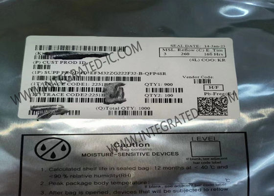 EFM32ZG222F32-B-QFP48R Máy vi điều khiển MCU EFM32 Zero Gecko Máy vi điều khiển 32 bit