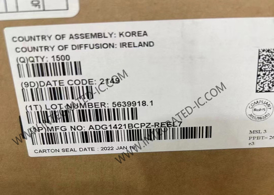ADG1421BCPZ Chip mạch tích hợp 2.1Ω iCMOS Dual SPST Switch IC MSOP-10