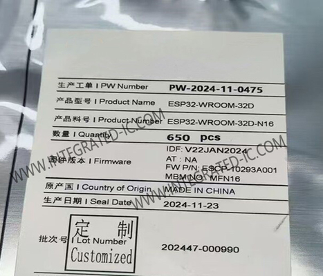 Mô-đun giao tiếp không dây đa giao thức ESP32-WROOM-32D Mô-đun MCU WiFi BT