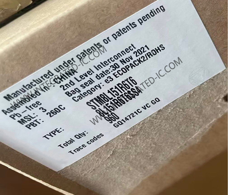 STM8L151R6T6 Microcontroller MCU 16MHz 8-Bit Microcontroller IC LQFP-64 MCU nhúng