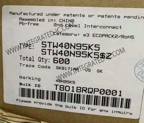 STW40N95K5 Chip mạch tích hợp 950V MDmesh TM K5 N-Channel Power MOSFET Transistors