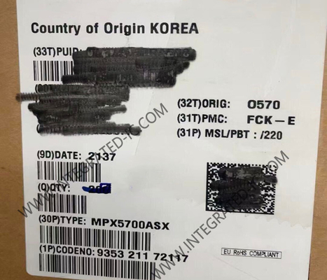 MPX5700ASX Bộ cảm biến IC Bộ cảm biến áp suất 15kPa đến 700kPa Máy biến áp kháng